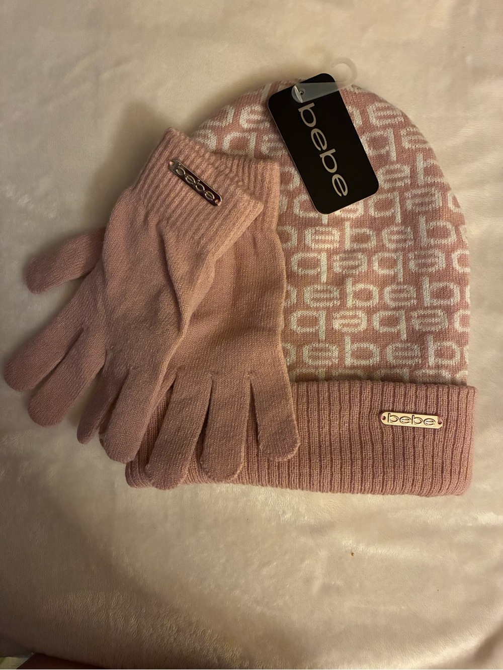 Bebe Hat & Glove Set